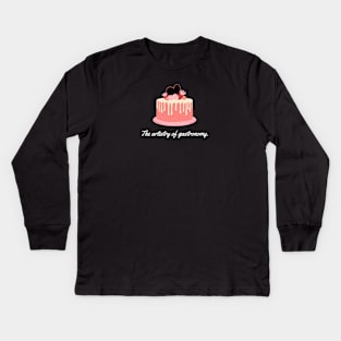 The artistry of gastronomy. Kids Long Sleeve T-Shirt